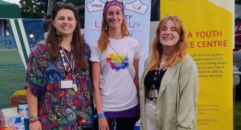 YMCA DownsLink Group at Crawley Pride Festival