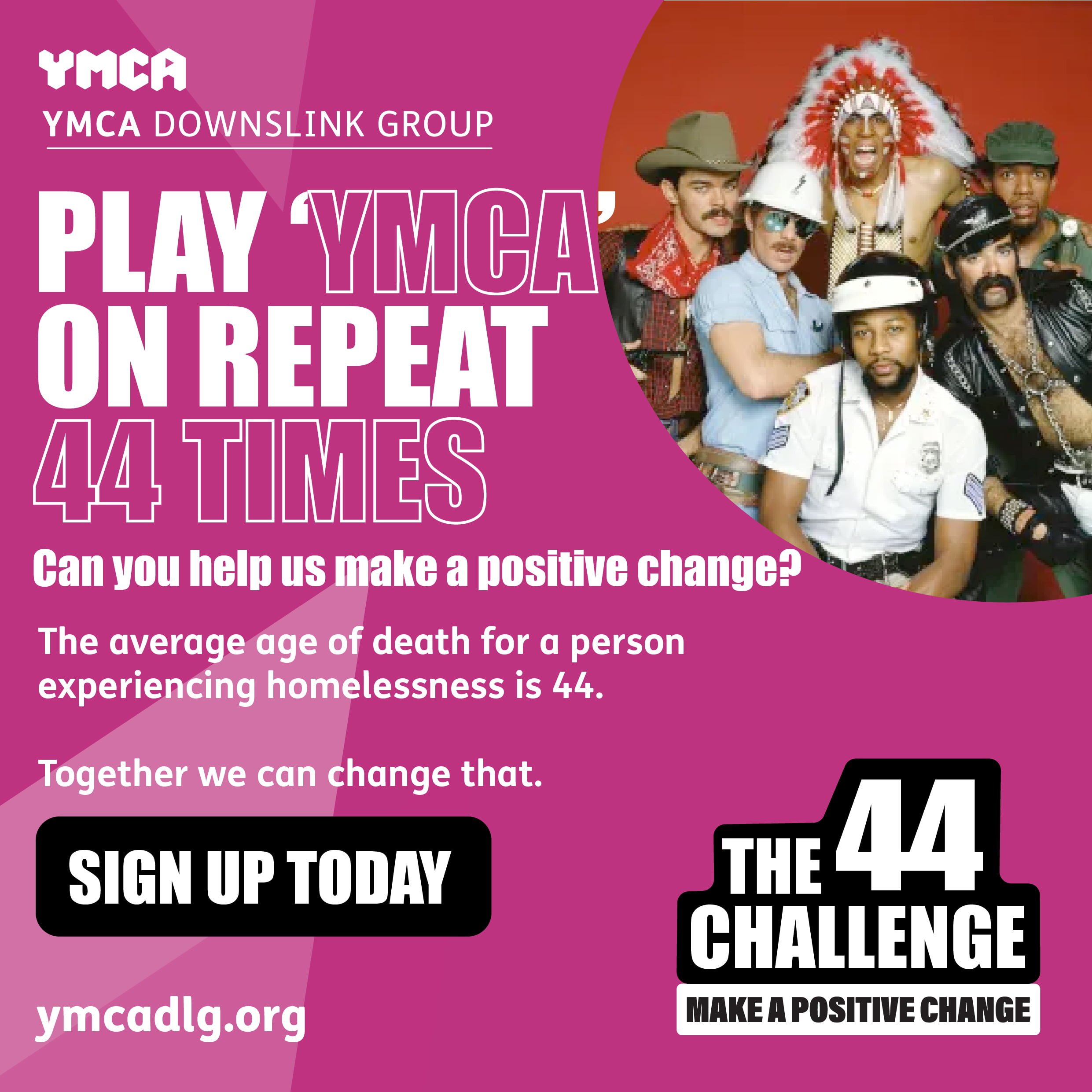 The 44 Challenge Idea YMCA