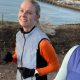two women running along the seafront selfie