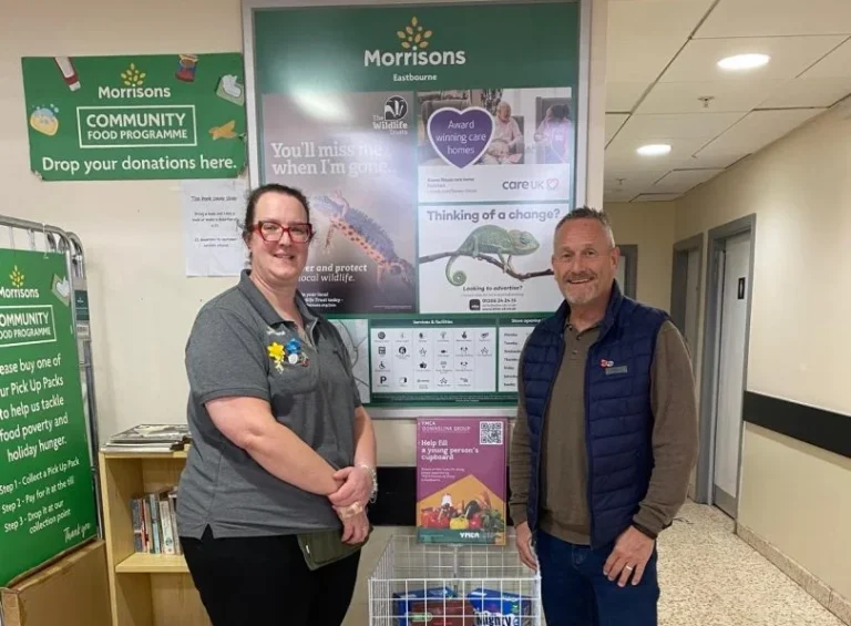 Mark C and Kim- Morrison supermarket food collection bin