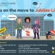 Graphic illustrating YAC Brighton move to Jubilee Library - fun cartoon style