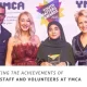 Youth Matter Awards finalists with presenter