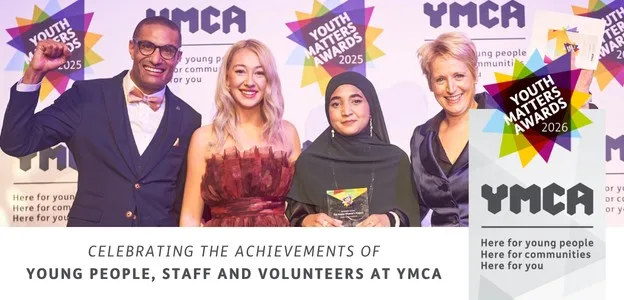 Youth Matter Awards finalists with presenter