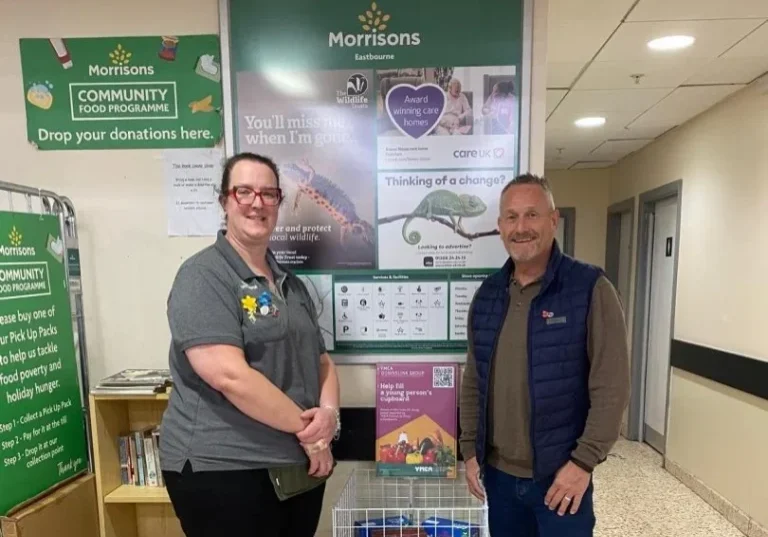 Mark C and Kim- Morrison supermarket food collection bin