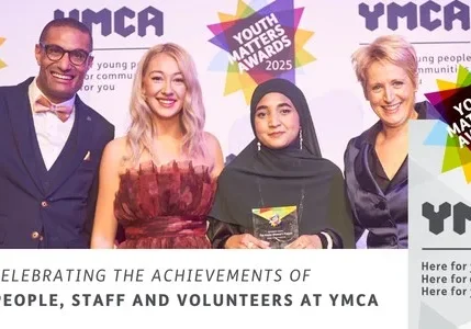 Youth Matter Awards finalists with presenter
